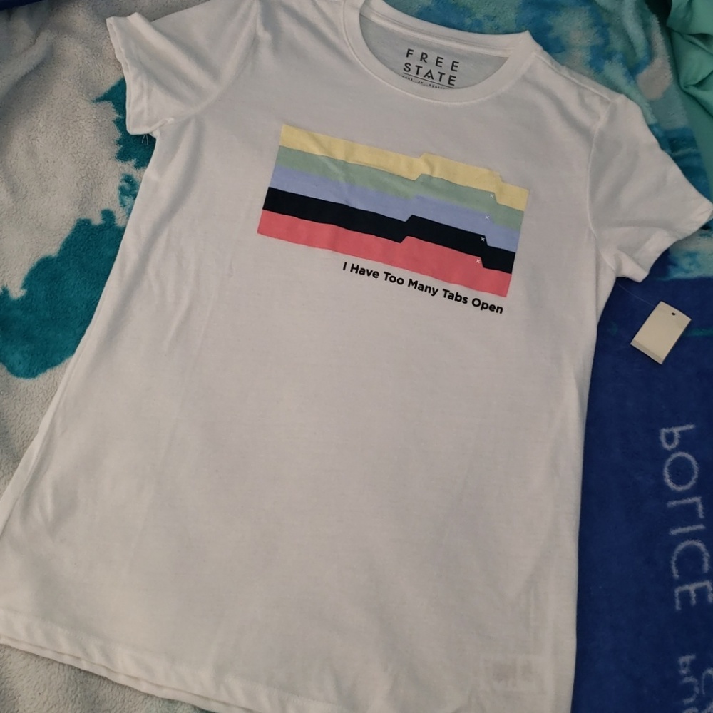 Graphic tshirts I HAVE TOO MANY TABS OPEN